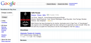 Google Movie Search Safe House Details