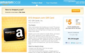 AmazonLocal Gift Card Deal