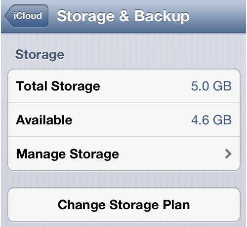 Check iPhone iCloud Storage Space