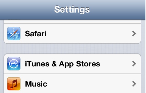 iPhone Safari Settings