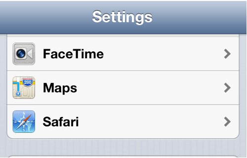 iPhone Settings FaceTime Option