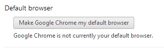 Make Chrome Default Browser