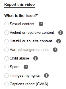 Report YouTube Video