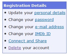 IMDb Profile Settings