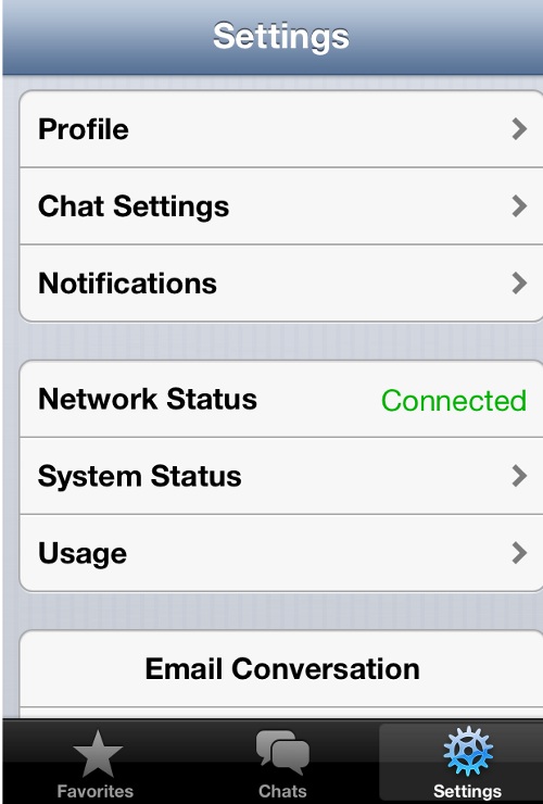 WhatsApp Settings