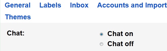 Disable Chat in Gmail