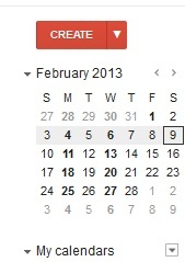 My Google Calendar