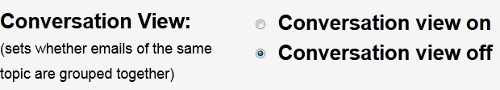 Turn Off Gmail Conversation View