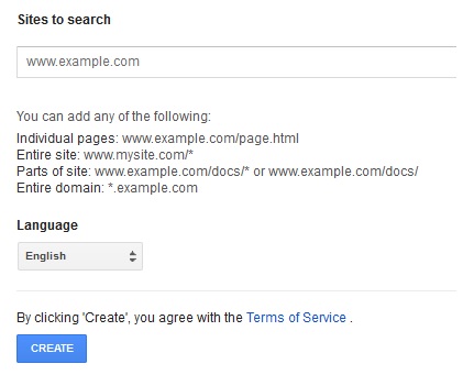 Create Embed Google Custom Search Engine