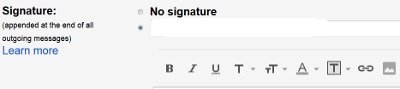 Create Gmail HTML Signature