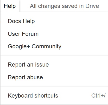 Report Google Docs Abuse