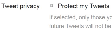 Protect Twitter Tweets