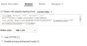 Embed YouTube Video Playlist 